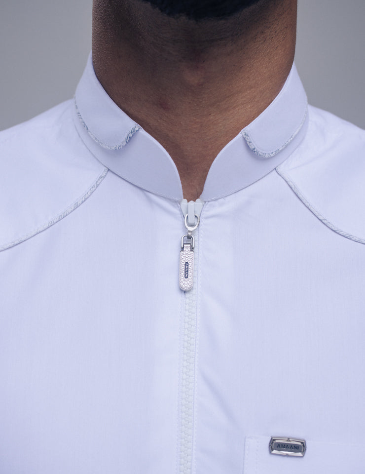 Amaani Edge Thobe - White