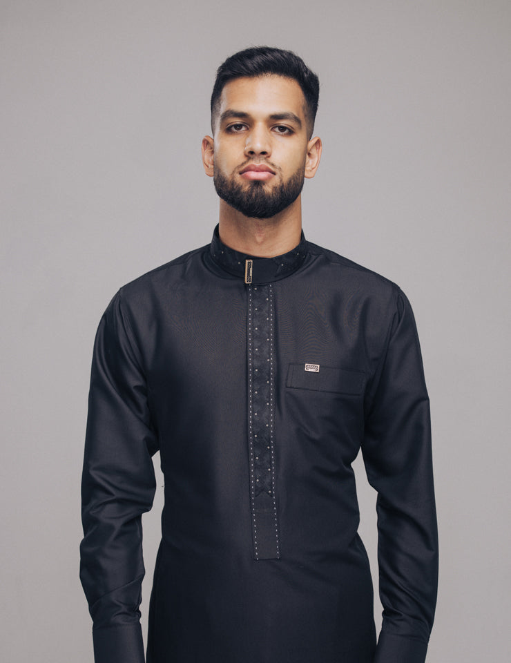 Amaani Onyx Thobe - Black