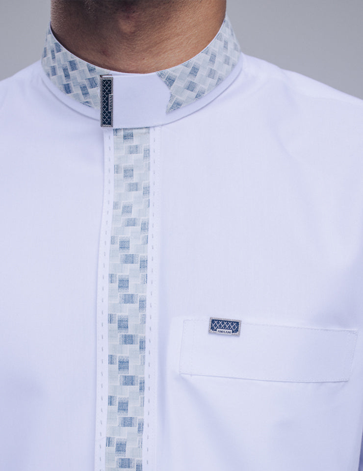 Amaani Onyx Thobe - White