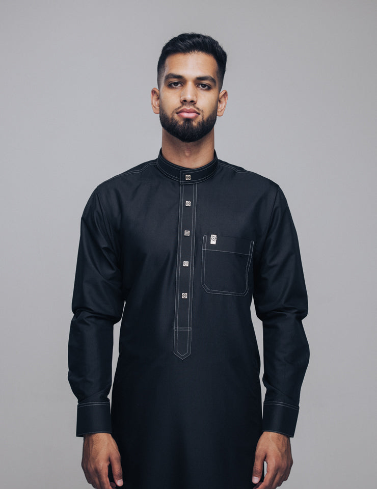 Amaani Royal Thobe - Black
